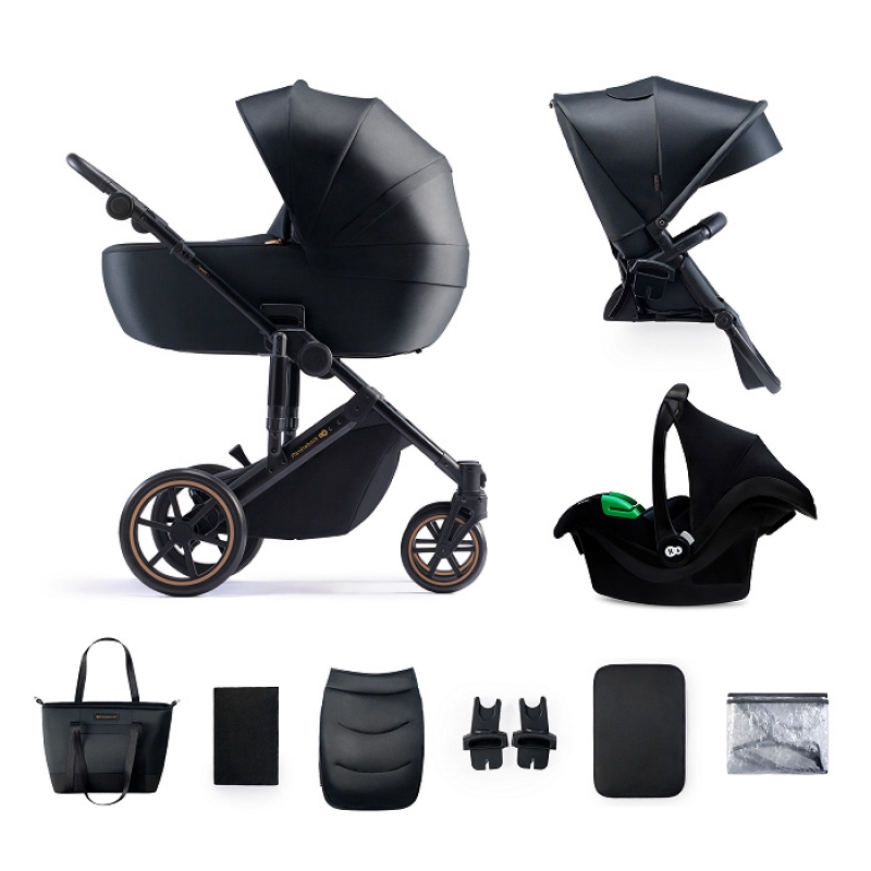Kinderkraft Prime 2 kolica 3u1 Venezian Black - Meda Shop