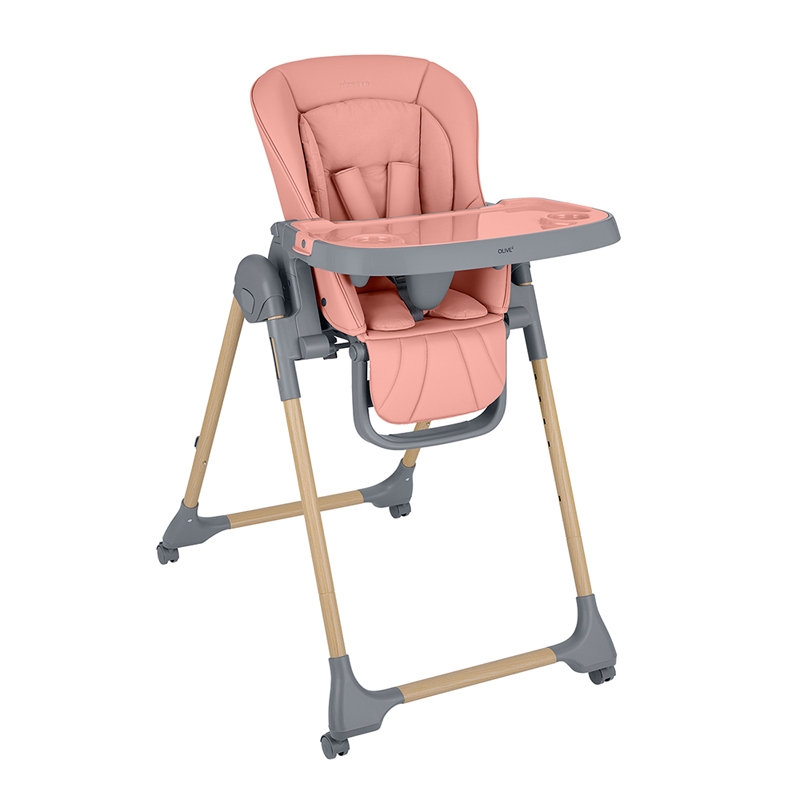 Kikka Boo Olive 2 Premium hranilica Wood Dekor Pink - Meda Shop