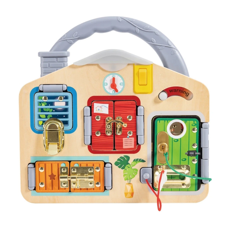 Hape igračka drvena kućica sa bravama 459 - Meda Shop