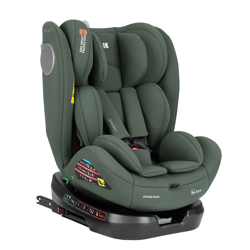 Kikka Boo i-Moove 2 Isofix i-Size auto sedište 40-150cm Army Green - Meda Shop
