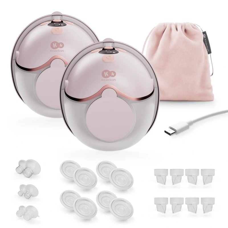 Kinderkraft Mamaflow Double električna pumpica za grudi Pink - Meda Shop