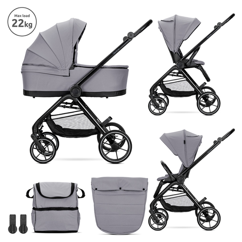 Lorelli Venice kolica 3u1 Grey - Meda Shop
