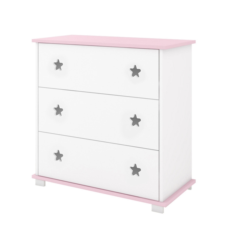 Pinewood Zvezda komoda za bebe Pink - Meda Shop