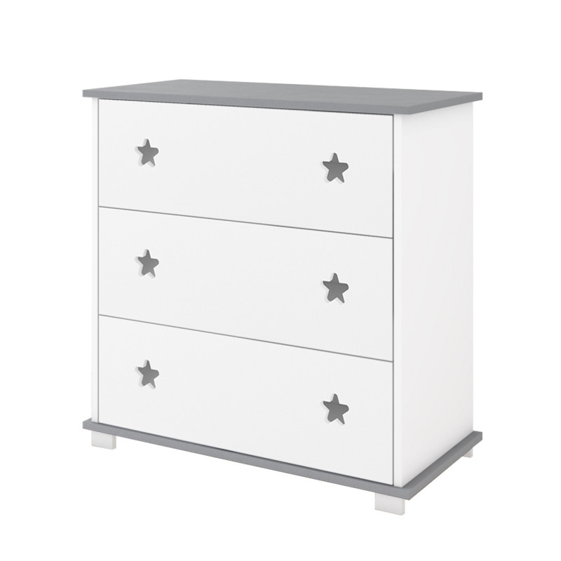 Pinewood Zvezda komoda za bebe Grey - Meda Shop
