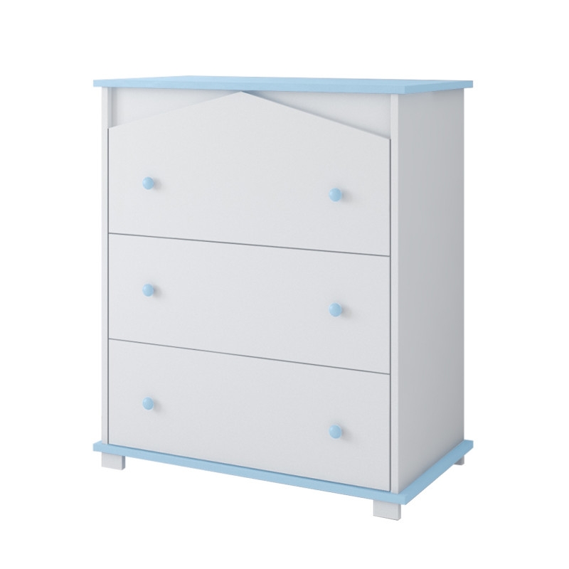 Pinewood Domek komoda za bebe Blue - Meda Shop