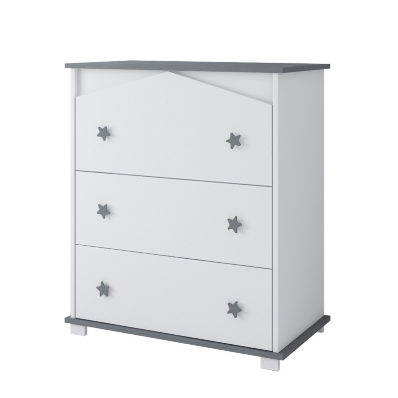 Pinewood Domek komoda za bebe Grey - Meda Shop