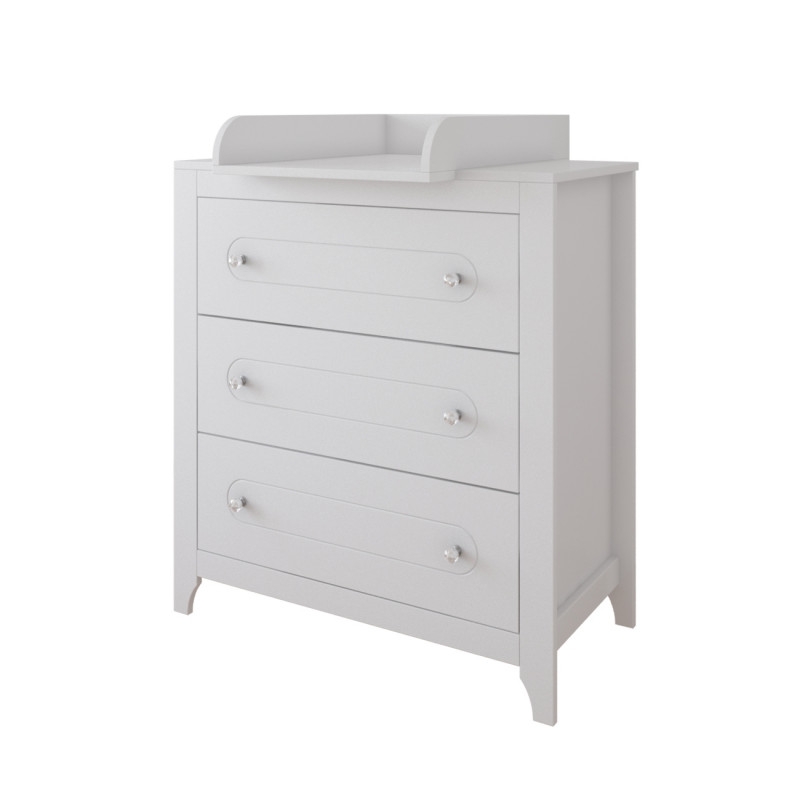 Pinewood Glamour komoda za bebe White - Meda Shop