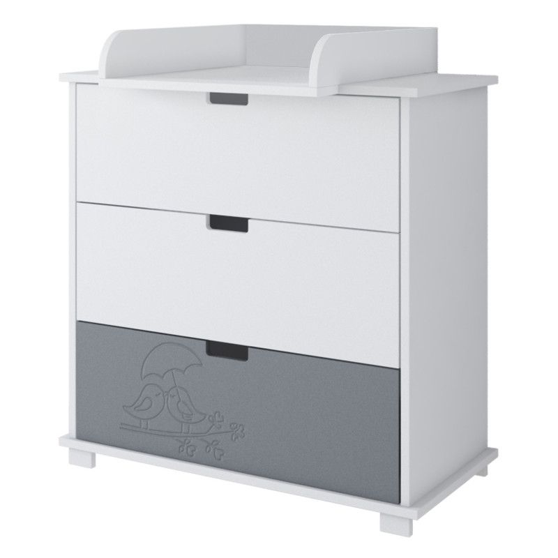 Pinewood Bird komoda za bebe Grey - Meda Shop