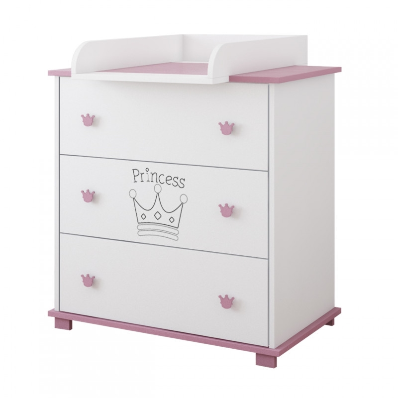 Pinewood Princess komoda za bebe Pink - Meda Shop