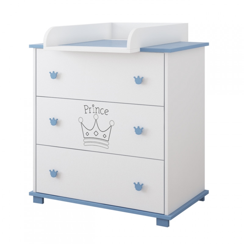 Pinewood Prince komoda za bebe Blue - Meda Shop