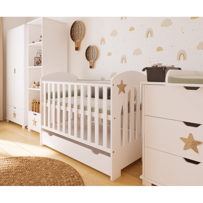 Pinewood Star krevetac za bebe Natur - Meda Shop