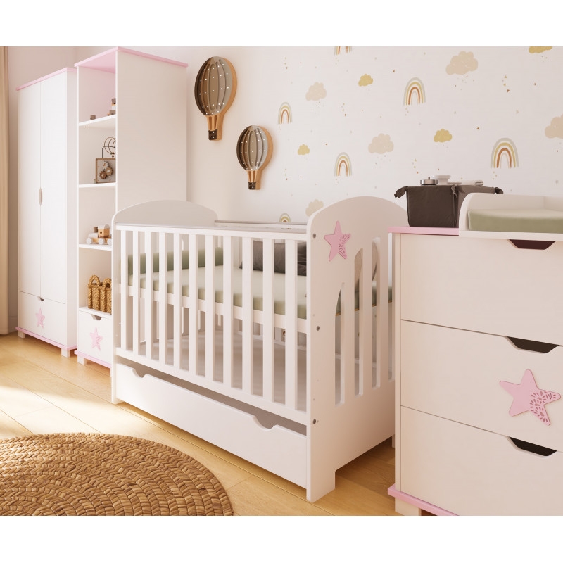 Pinewood Star krevetac za bebe Pink - Meda Shop